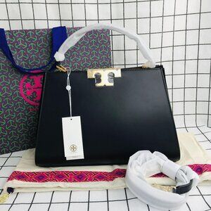 NWT Tory Burch Eleanor Spazzolato Satchel Bag